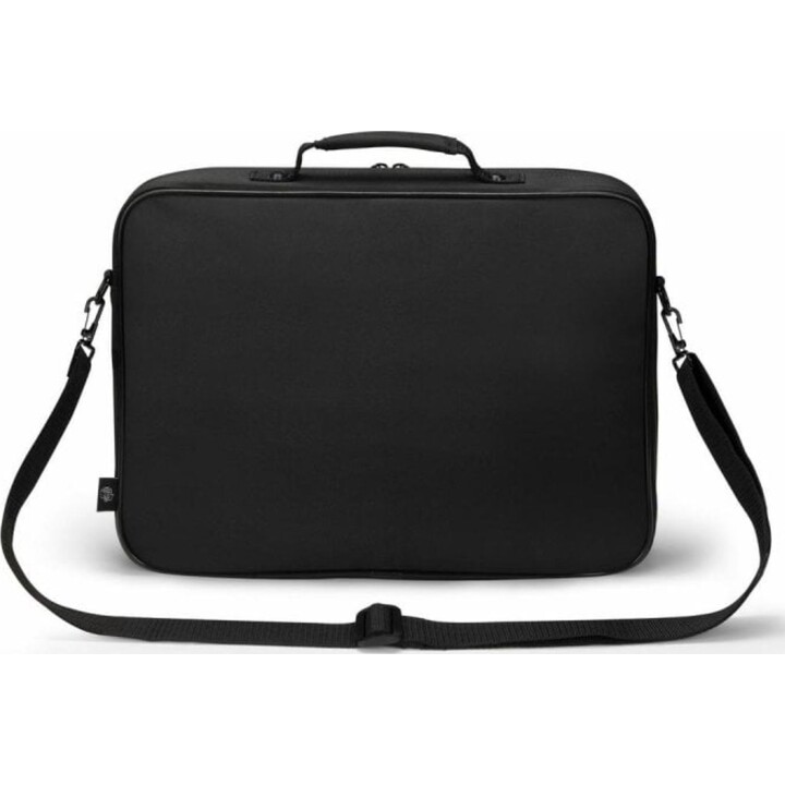 Dicota D32089-RPET 17.3" briefcase with recycled materials and shoulder strap, black