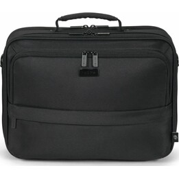 Dicota D32029-Rpet 14.1" Laptop Briefcase, Black, Carrying Handle and Shoulder Strap