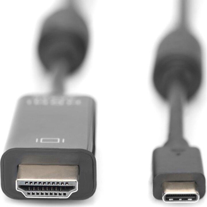 Câble ASSMANN Digitus USB-C vers HDMI 4K mâle/mâle 2 m noir