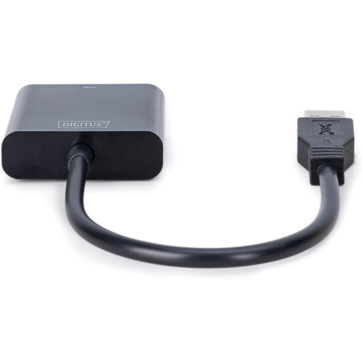 Adattatore grafico USB 3.0 Digitus, da USB A a HDMI di tipo A, Full HD, 1920x1080 pixel, plastica, nero