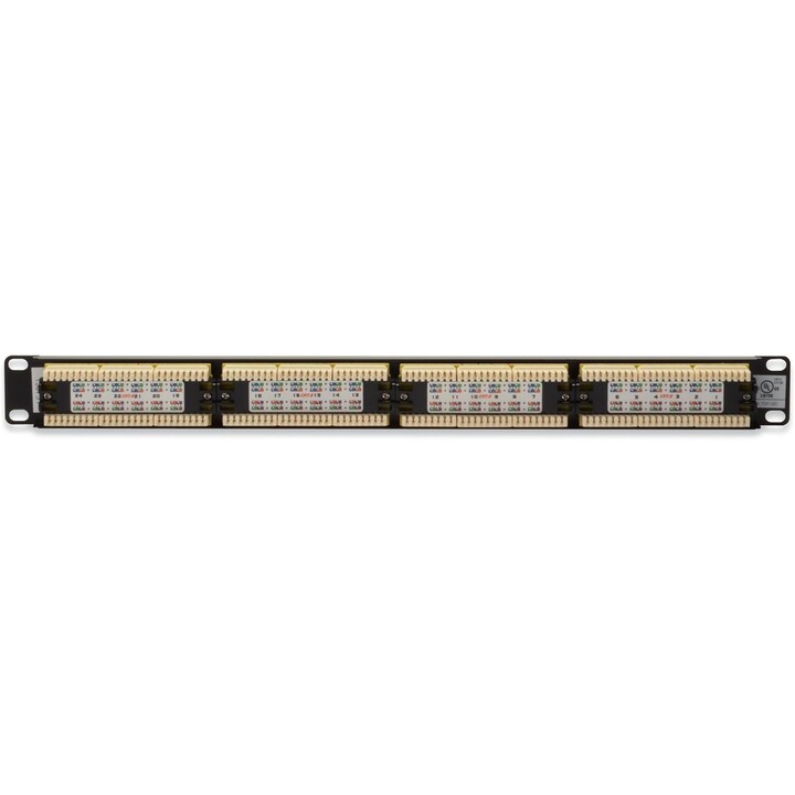 Digitus Panneau de brassage Cat 6, 24 ports, 19", 1U, non blindé, noir