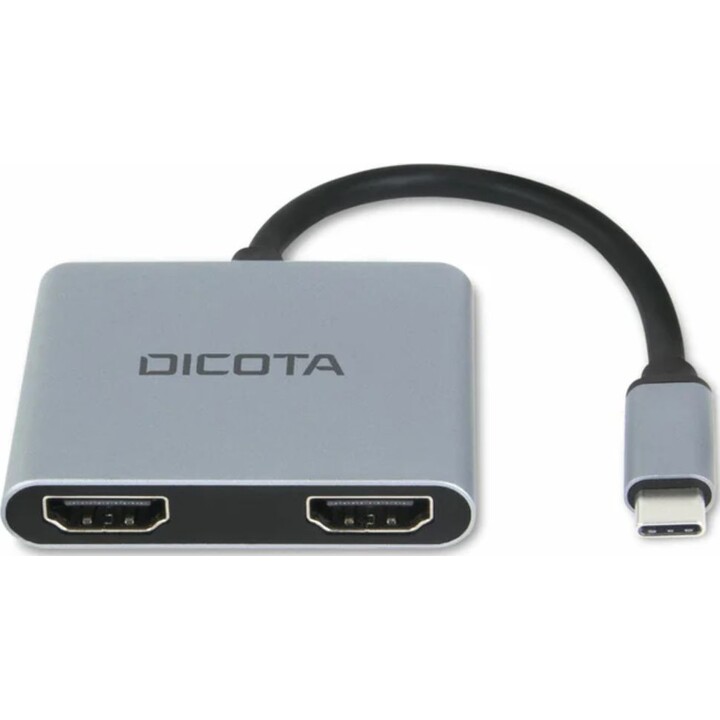 Dichota 4-in-1 USB-C Mobile Dockingstation, 4K Mini-Anschluss, HDMI, PD, 100 W, Silber