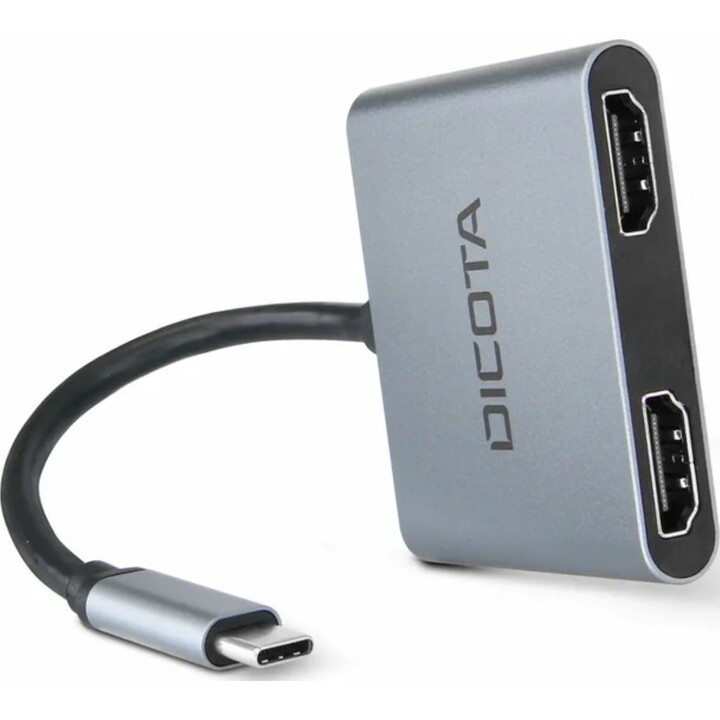 Dichota 4-in-1 USB-C Mobile Dockingstation, 4K Mini-Anschluss, HDMI, PD, 100 W, Silber