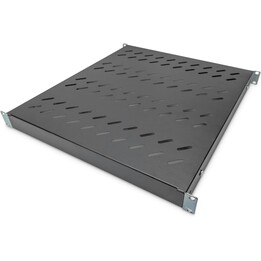 Prateleira Digitus, Profundidade variável, Para instalação fixa, 19", 1U, Capacidade de carga 50 kg, Para armários de rede e ser