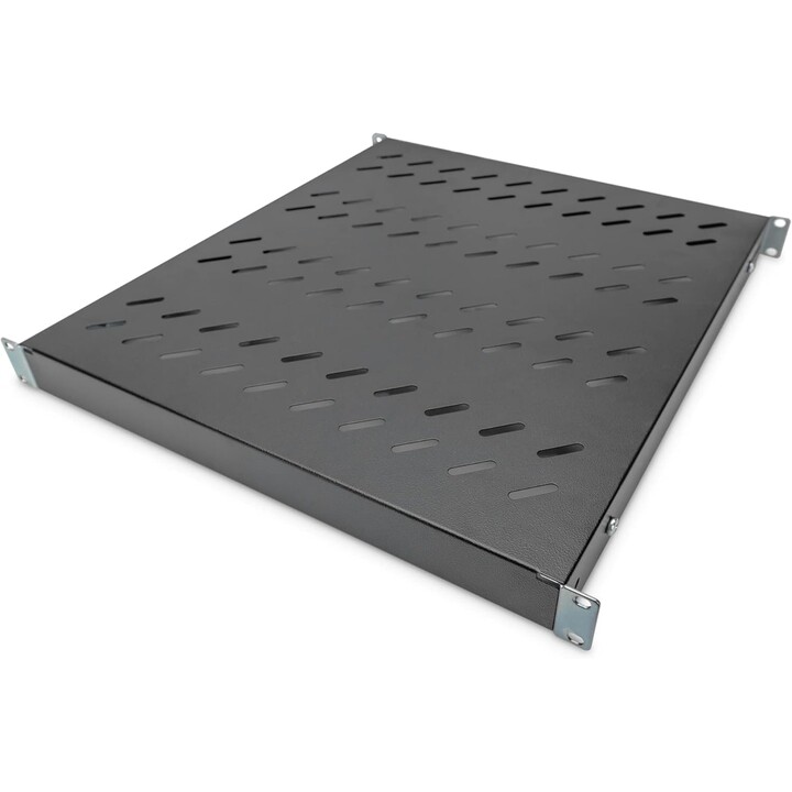 Digitus Estante, Profundidad variable, Para instalación fija, 19", 1U, Capacidad de carga 50 kg, Para armarios de red y servidor