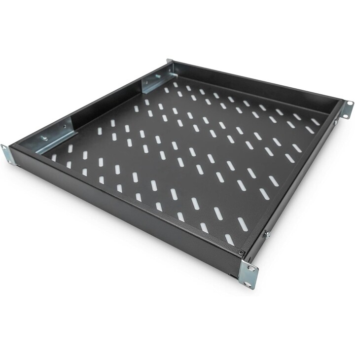 Digitus Estante, Profundidad variable, Para instalación fija, 19", 1U, Capacidad de carga 50 kg, Para armarios de red y servidor