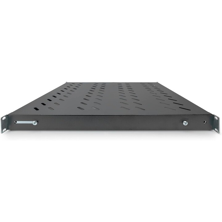 Digitus Estante, Profundidad variable, Para instalación fija, 19", 1U, Capacidad de carga 50 kg, Para armarios de red y servidor