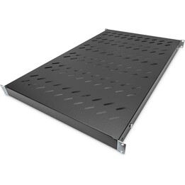 Digitus Estante, Profundidad variable, Para instalación fija, 19", 1U, Capacidad de carga 50 kg, Para armarios de red y servidor
