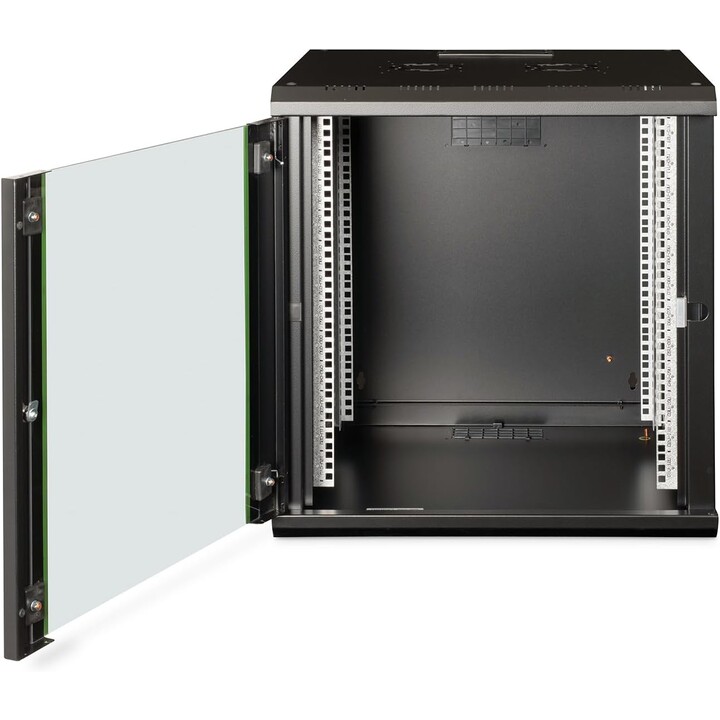 Armário de rede Digitus, rack de 19 polegadas, 12U, montagem na parede, 600 mm de profundidade, 100 kg de capacidade de carga, s