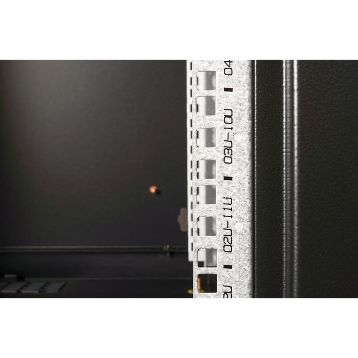 Armário de rede Digitus, rack de 19 polegadas, 12U, montagem na parede, 600 mm de profundidade, 100 kg de capacidade de carga, s