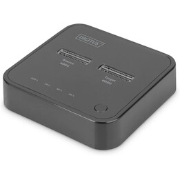 Digitus USB Type-C 3.1 Dual M.2 NVMe SSD Docking Station, Módulo M.2 Tipo 22110, 2280, 2260, 2242, M/B+M-Key, Función de clonaci