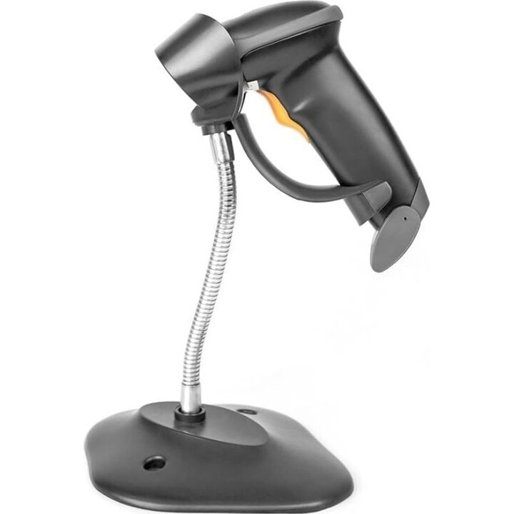 Digitus 1D Barcode Scanner, Bidirectional Handheld Scanner, 200 scans/s, 30 cm scanning distance, 2 m cable, IP54, Ergonomic Han