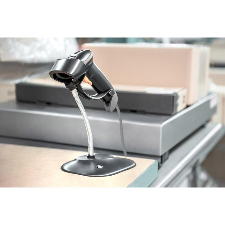 Digitus 1D Barcode Scanner, Bidirectional Handheld Scanner, 200 scans/s, 30 cm scanning distance, 2 m cable, IP54, Ergonomic Han