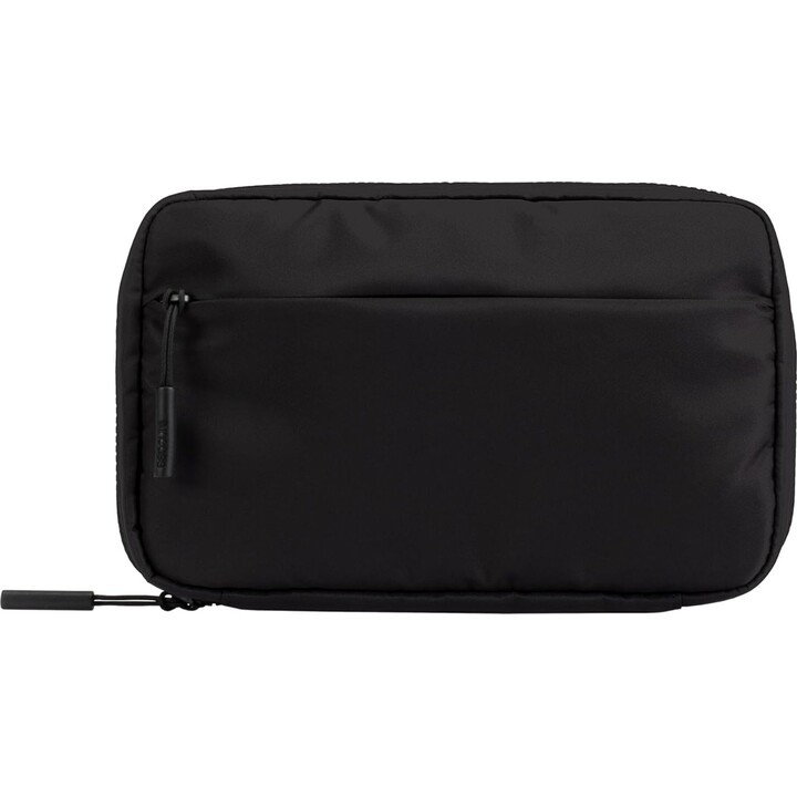 Borsa organizer per accessori Incase in nylon, nera, ecopelle