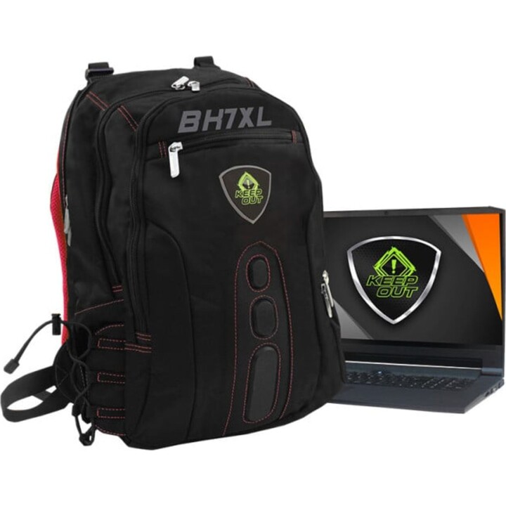 Keep Out BK7RXL Mochila Gaming para Portátil hasta 17" Negro/Rojo
