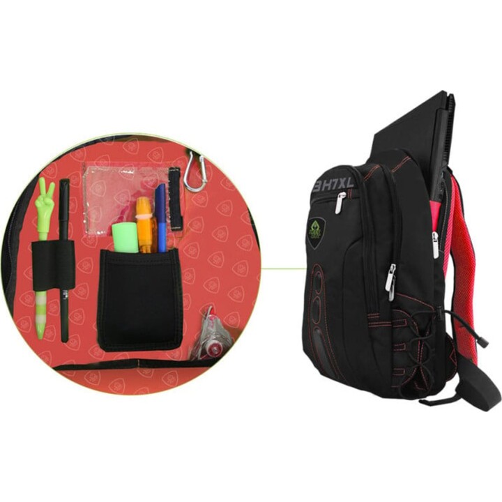 Keep Out BK7RXL Mochila Gaming para Portátil hasta 17" Negro/Rojo