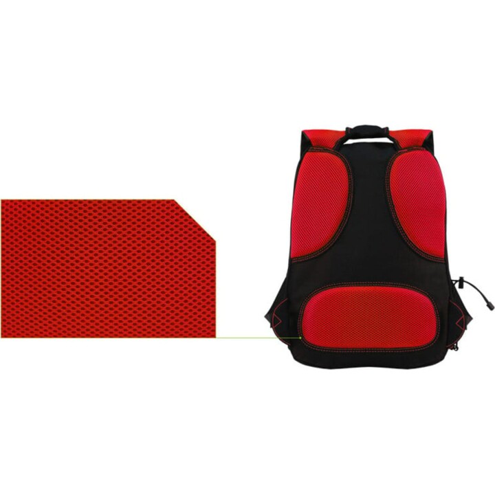 Keep Out BK7RXL Mochila Gaming para Portátil hasta 17" Negro/Rojo