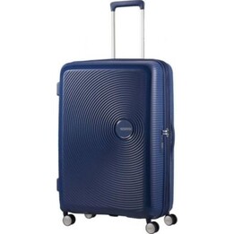 Maleta American Tourister SoundBox Spinner 77cm Expandible 4 Ruedas azul marino