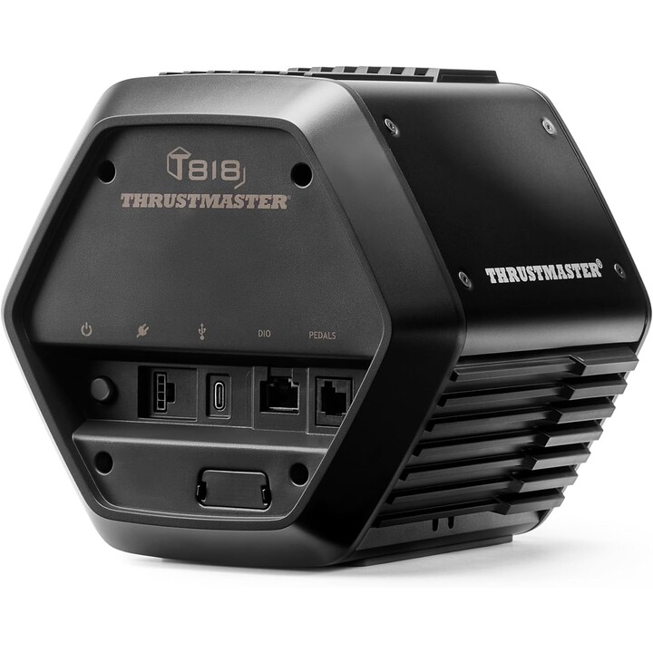 Thrustmaster T818 Black Edition, base de feedback de força SimRacing com acionamento direto de 10 N m para PC