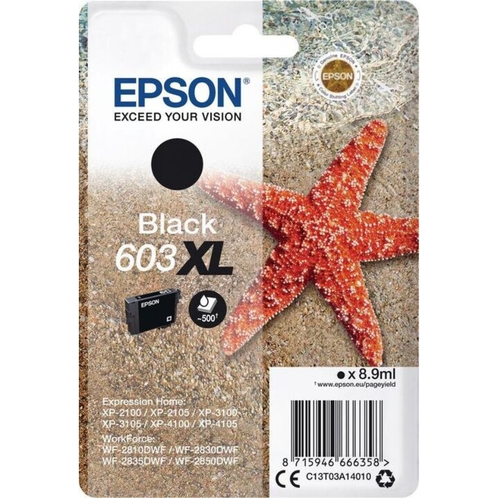 Epson 603XL, 4ML, Seestern, Tintenpatrone, schwarz