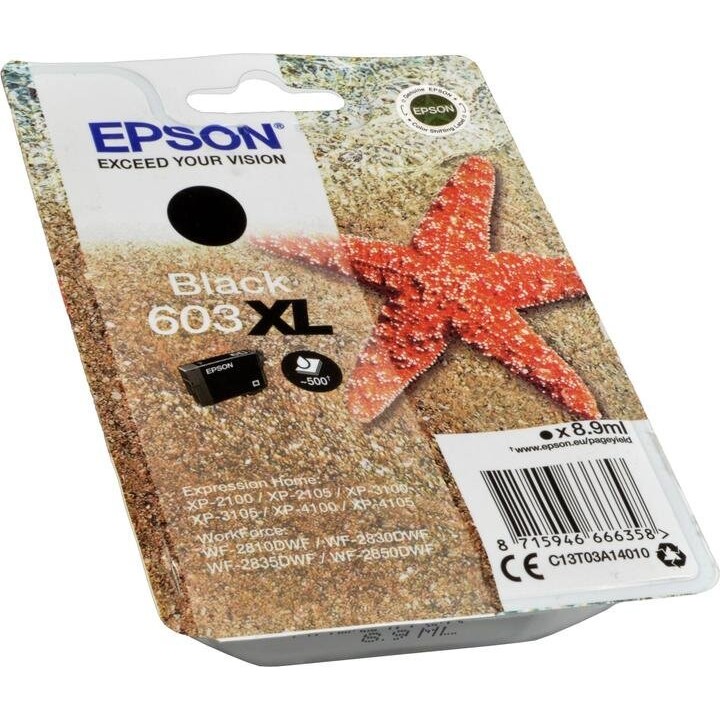 Epson 603XL, 4ML, Seestern, Tintenpatrone, schwarz