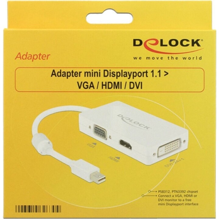 Delock Adapter DisplayPort - Mini DisplayPort (M) Weiß