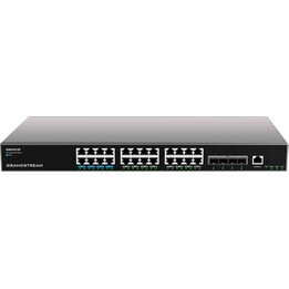 Grandstream Networks GWN7813P Managed 24-Port Gigabit PoE L3 Rackmount Switch