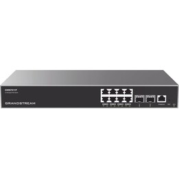 Switch géré de couche 3, 8 Go PoE 120 W, 2 ports SFP+. 