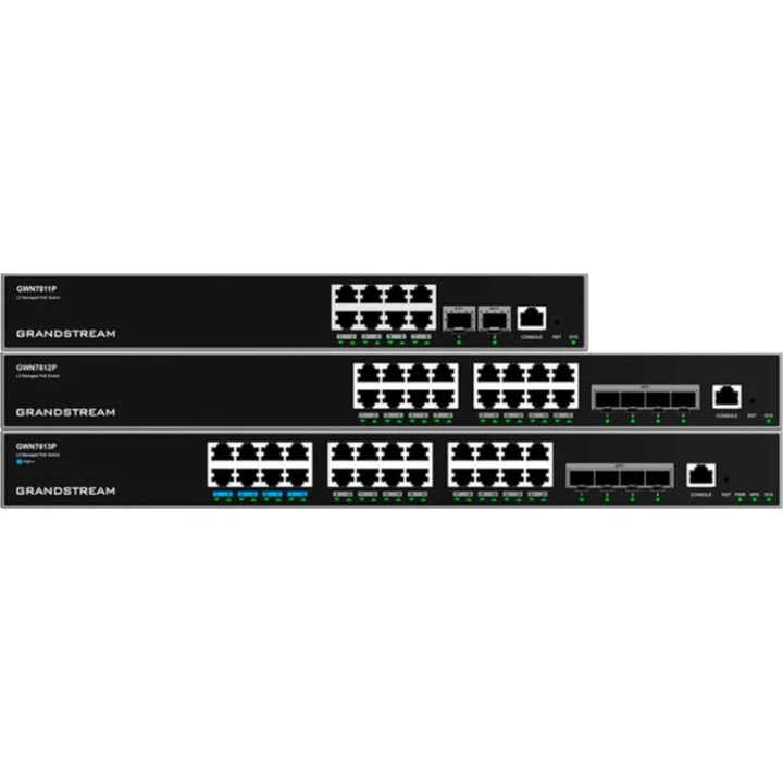 Grandstream Manageable Switch L3, x24Gb, x4 SFP+. 