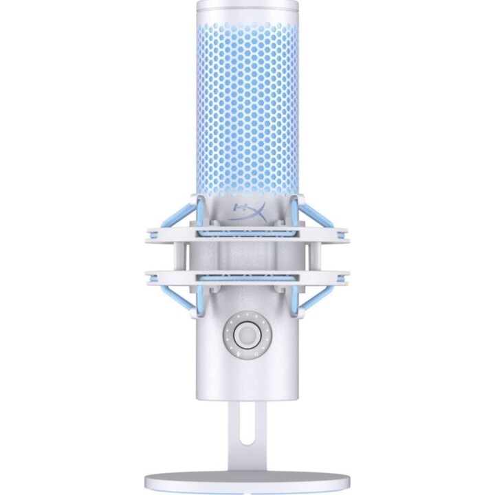 Microfono per streaming USB a condensatore HyperX Quadcast 2, bianco