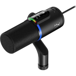 Dynamisches HyperX FlipCast USB/XLR-Mikrofon mit beweglichem Galgenarm, Schwarz