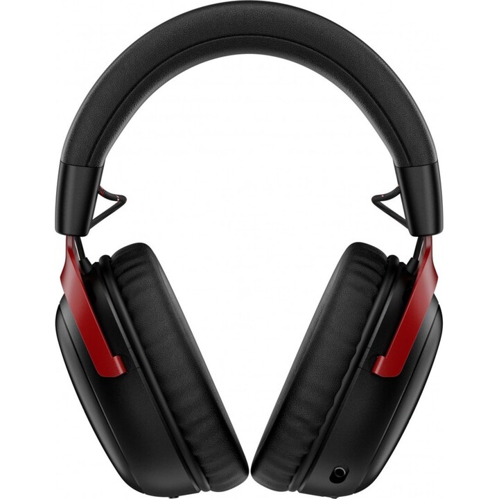 Cuffie wireless HyperX Cloud III S da 2,4 GHz/Bluetooth con microfono e audio spaziale Nero/Rosso