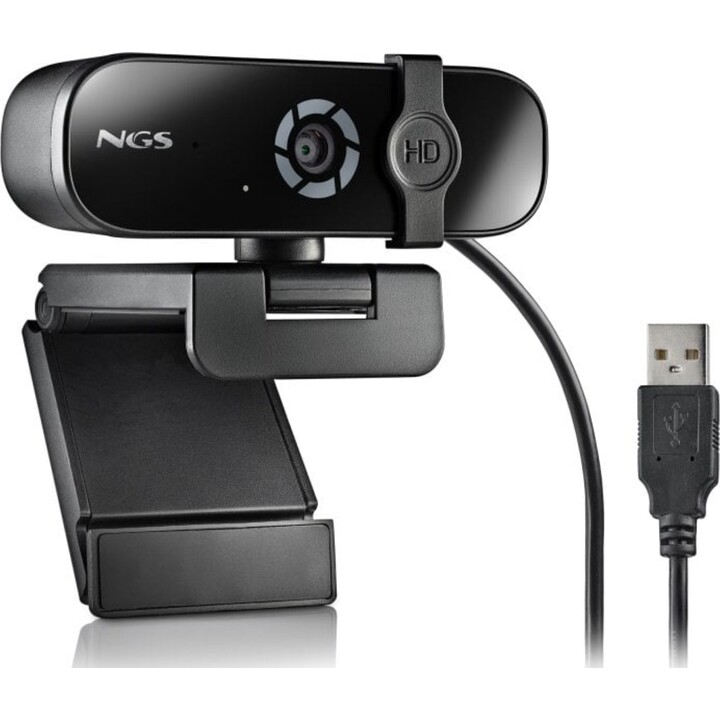 Webcam NGS HDX-2K 2K 2560x1440/5MP/Microfono multidirezionale/Filtro privacy/Base regolabile