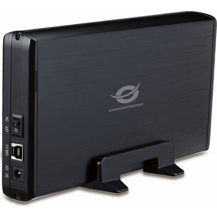 Conceptronic CHD3DUSB3 3,5" Festplattengehäuse (HDD) Graphit