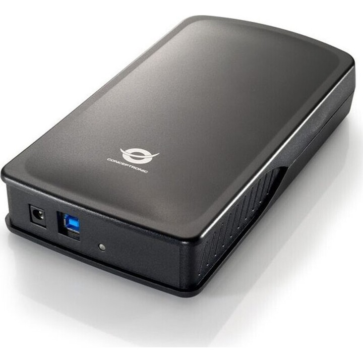 Conceptronic CHD3DUSB3 3,5" Festplattengehäuse (HDD) Graphit