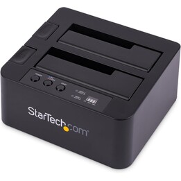 Base de conexión USB 3.1 independiente StarTech para SSD/HDD SATA de 2,5" y 3,5", negra