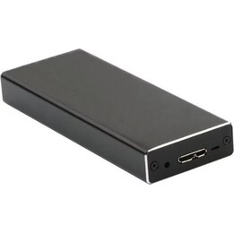 CoreParts Hard Drive Enclosure SSD 12+16 Pin USB 3.0 Silver for MacBook Air/Pro, Black