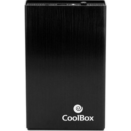 CoolBox SlimChase Caja para disco duro USB 3.2, Negro
