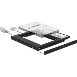 Slim SATA 5.25 Installation Frame (10 mm) for 1 x 2.5 SATA HDD up to 9.5 mm