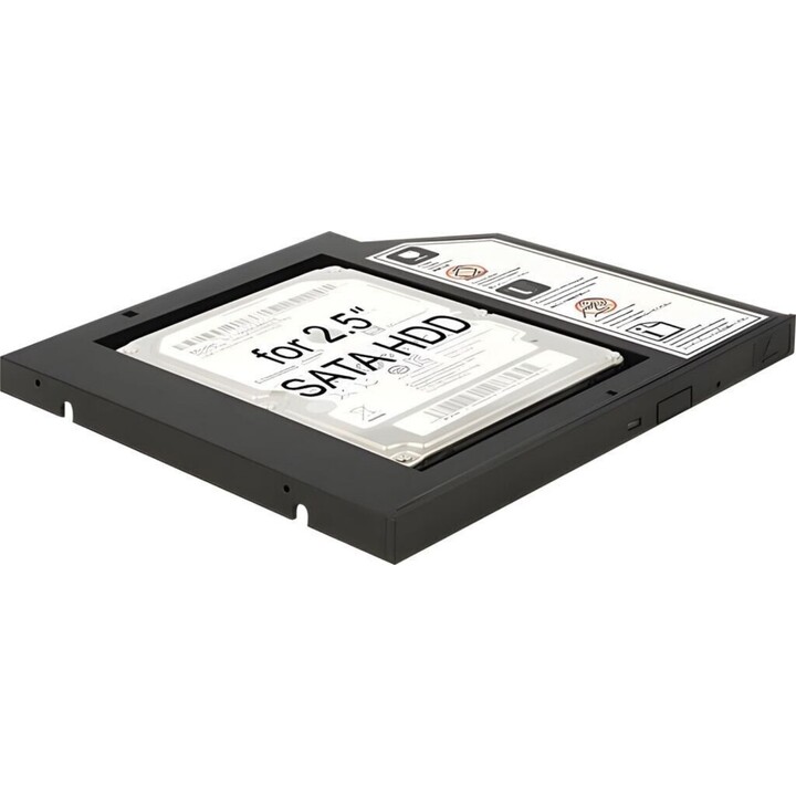 Telaio di installazione Slim SATA 5.25 (10 mm) per 1 HDD SATA da 2,5 fino a 9,5 mm