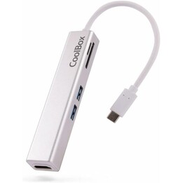 CoolBox Docking Station USB C Hub 5 in 1 miniDOCK Lite: HDMI, 2 x USB3.0, microSD e SD