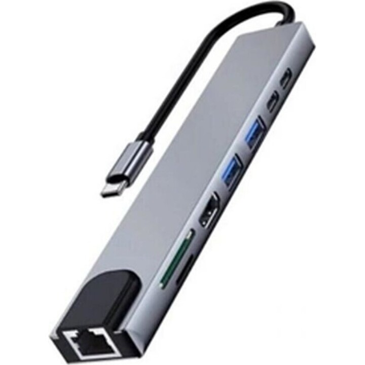 EWENT USB-C Multiport Dock 4K 87W, Argent