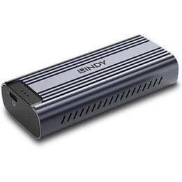 Boîtier SSD Lindy USB4 NVMe M.2, gris