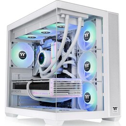 Caja PC Midi Tower Thermaltake View 380 TG ARGB SPCC, Vidrio templado