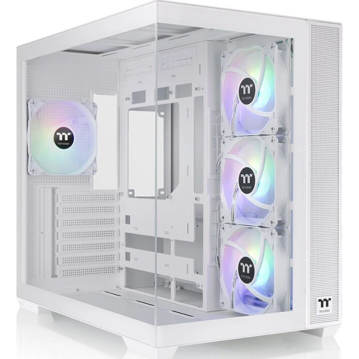 Custodia per PC Midi Tower Thermaltake View 380 TG ARGB SPCC, vetro temperato