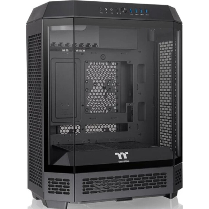 Torre PC Caja Thermaltake Midi Tower Negro SPCC Vidrio Templado RGB ATX/mATX/Mini-ITX