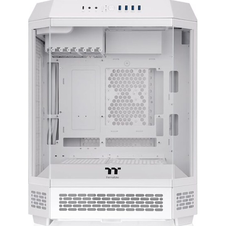 Thermaltake CA-1Z1-00M6WN-00 Tour PC de jeu SPCC ATX/mATX/Mini-ITX blanche avec verre trempé