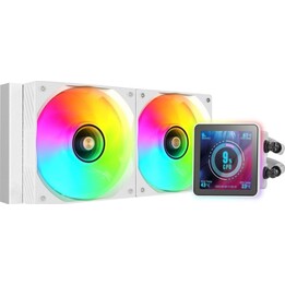 Mars Gaming Ml-visionpro240 Aio Système de refroidissement liquide Tdp 500 W 2 ventilateurs Argb Blanc
