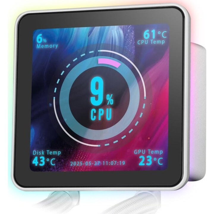 Mars Gaming Ml-visionpro240 Sistema Refrigeración Líquida Aio Tdp 500w 2x Ventiladores Argb, Blanco