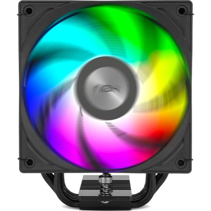 Nox HUMMER H-500 ARGB CPU Fan with LCD Screen 120mm, Black